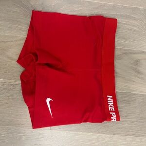 Nike dry fit red shorts size xs